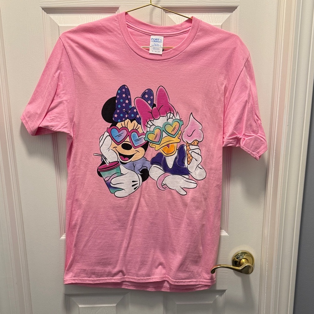 *Disney Pink Tee with Minnie and Daisy in Sunglasses